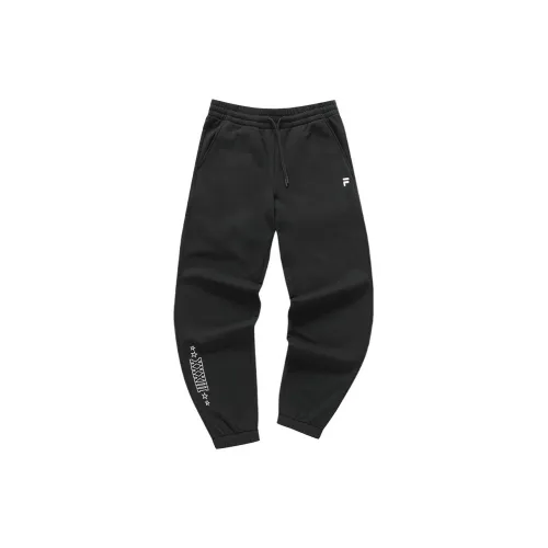 FILA FUSION UNIFORM Knitted Sweatpants Men Jet Black