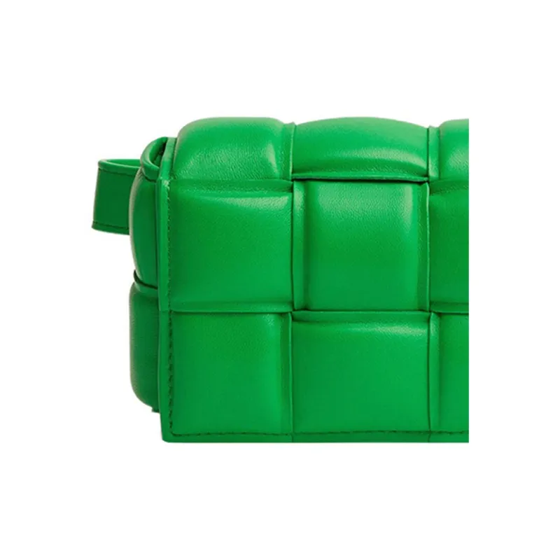 Bottega Veneta Woven Lambskin Fanny Pack Regular Women's Green-4