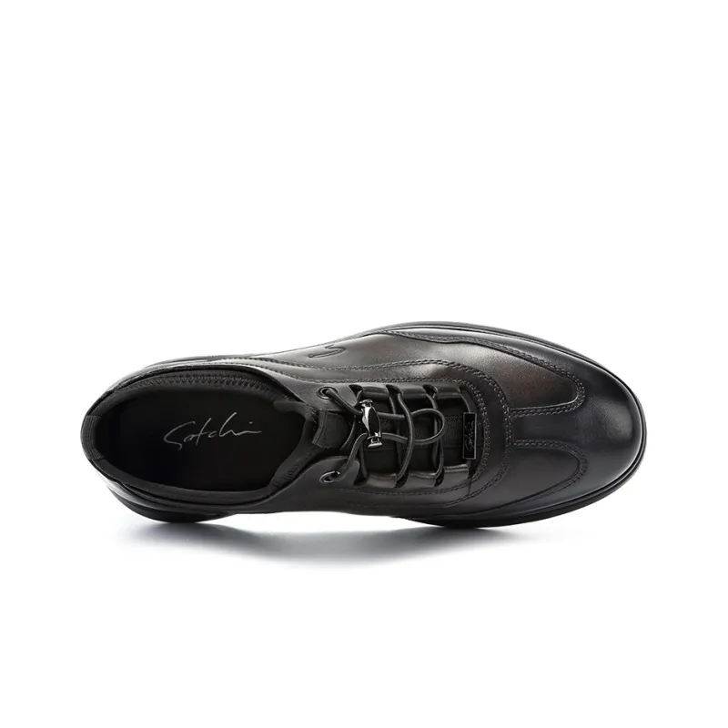 Satchi Slip-Resistant Low-Top Casual Shoes 4cm Men's Gray-3