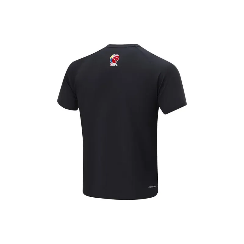 LiNing CBA Collection Professional Basketball Collection Basketball Jersey Men's Black-1