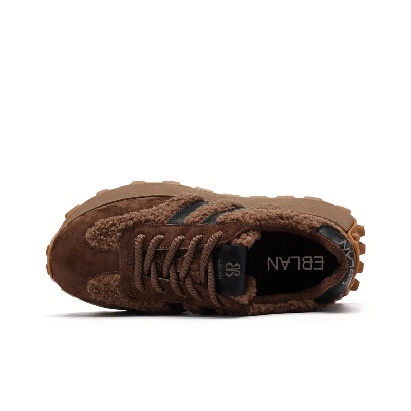 EBLAN Low Top Casual Shoes Women's Coffee-2
