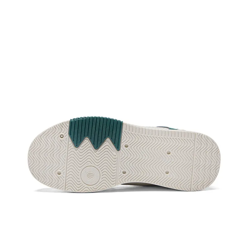WARRIOR Skateboard Shoes Unisex High Top Beige Green-4