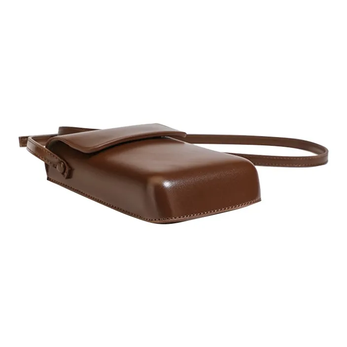 HAWA PU Shoulder Bag Crossbody Bag Small Size Unisex Brown/Black/Khaki/White-4