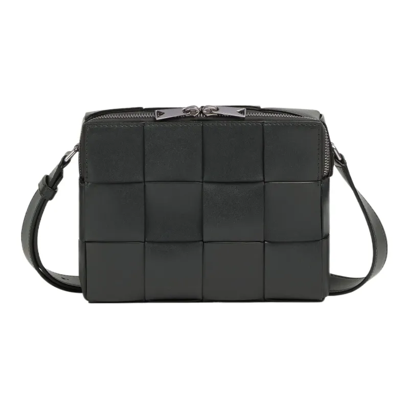 Bottega Veneta CASSETTE Cow Leather Camera Bags Crossbody Bag Shoulder Bag Men's Stone Gray-0