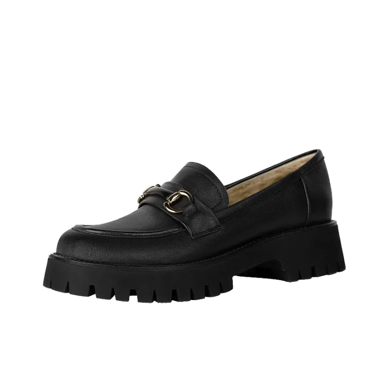 WUDASHU Loafers Women's Low-Top Black-0
