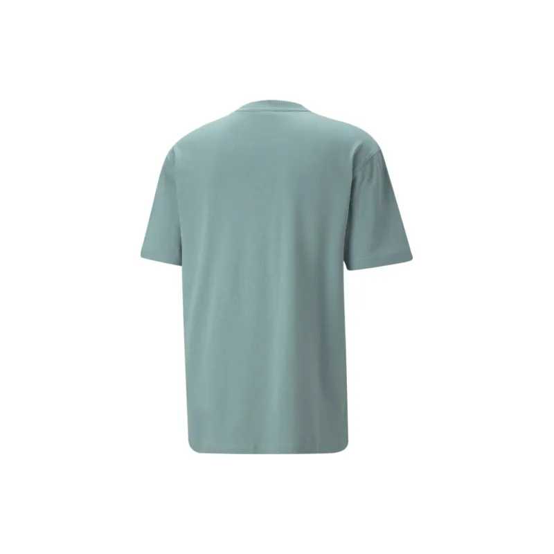 PUMA PUMA Downtown DOWNTOWN Logo Tee T-Shirt Men's Green-1