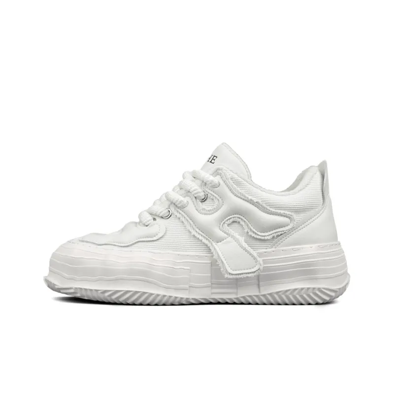 XIE SHE Skateboard Shoes Men Low Top Black White-6