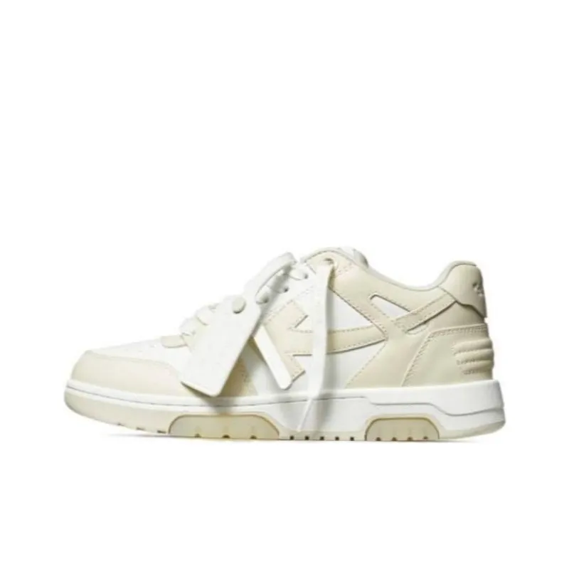 OFF WHITE Low Top Skateboard Shoes Women's Gray White-0