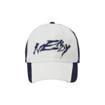 NERDY Cotton Polyester Baseball Caps Unisex White