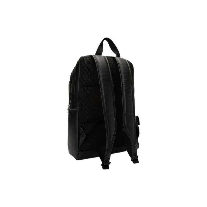 CALVIN KLEIN Leather Backpack Regular Men's Black-2