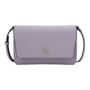 CALVIN KLEIN Synthetic Leather Wallet, Shoulder Bag, Crossbody Bag Women's Lavender