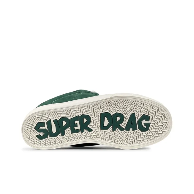 LuzaoT SUPER DRAG Low Top Skateboard Shoes Unisex Green-5