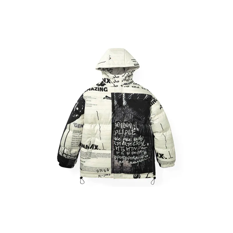 GENANX Down Jackets Unisex Individual Print-2