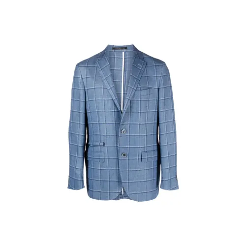 CORNELIANI Check-pattern Single-breasted Blazer