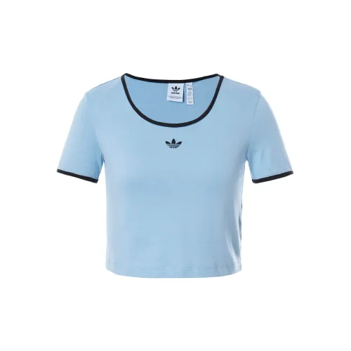 Adidas Originals Spice Girls Series Crop Tops Women's Sky Blue