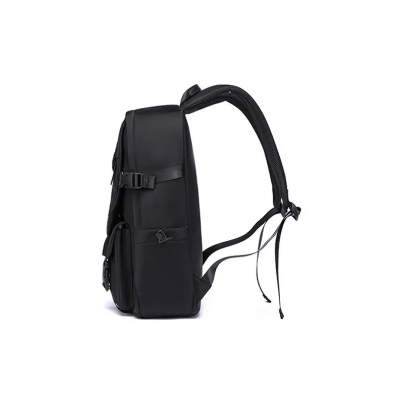 SEPTWOLVES Fabric Backpack Medium Size Unisex Black-4