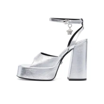VERSACE Medusa 130mm Platform Leather Sandals