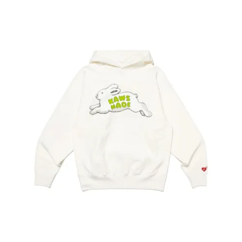 Kaws HUMAN MADE X KAWS Co-branded Series Sweatshirts Unisex White