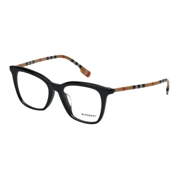 Burberry Plate Frame Polycarbonate Lenses Square Eyeglass Frames Unisex
