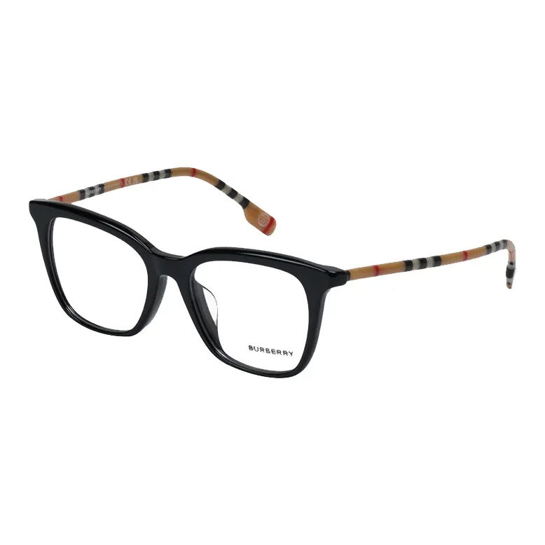 Burberry Plate Frame Polycarbonate Lenses Square Eyeglass Frames Unisex-0