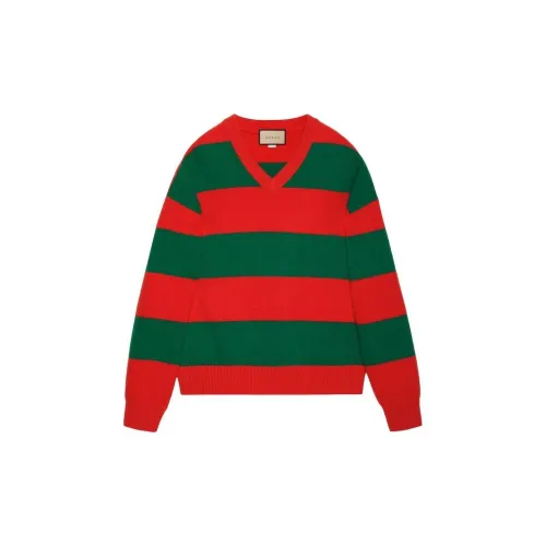 GUCCI Sweaters Men Red And Green