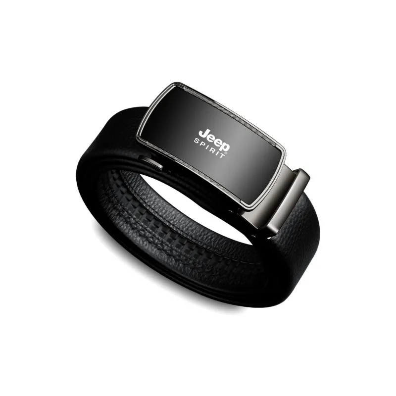 JEEP SPIRIT Automatic Buckle, Luxury Elegant, Business, Youth Cow Leather Belts Men's Width 3.5CM-3