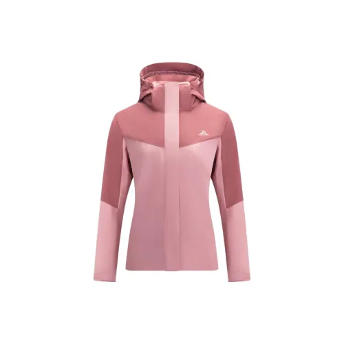 MOBI GARDEN Windbreaker Jackets Women's Mist Pink