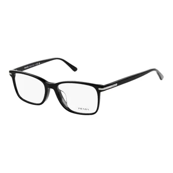 PRADA Plate Frame Metal Polycarbonate Lens Square Eyeglass Frames Men's