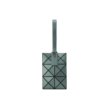 ISSEY MIYAKE Polyvinyl Chloride Resin Handbag Women's Dark Green