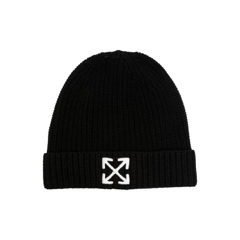 OFF-WHITE Cotton Beanies Baby Black-0