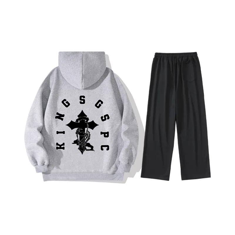 Kingsgspc Sweatshirt Sets Unisex-32