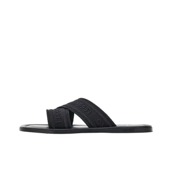 FERRAGAMO Logo-print Slip-on Style Slides