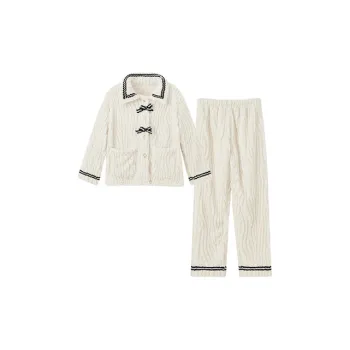 Xiang Ning Pai Pajama Set Women's Ecru