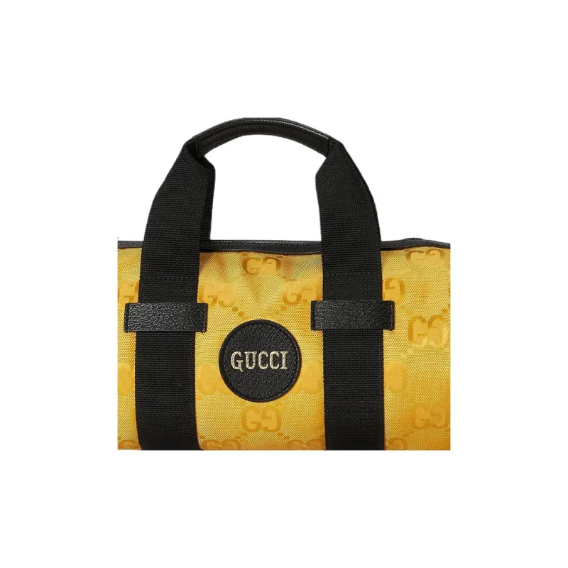 GUCCI Nylon Cylinder Bag Crossbody Bag Shoulder Bag Unisex Yellow-7