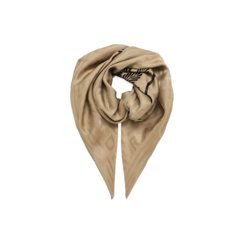 Burberry Silk Scarves Women's Beige-1