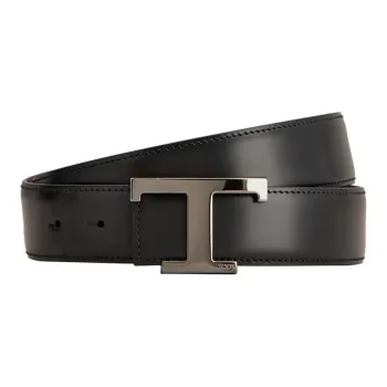 TOD'S Reversible Logo Plaque Buckle Belt