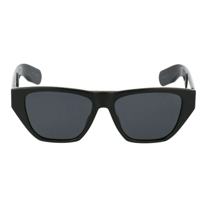DIOR Acetate Irregular Shape Sunglasses Women's Black-1