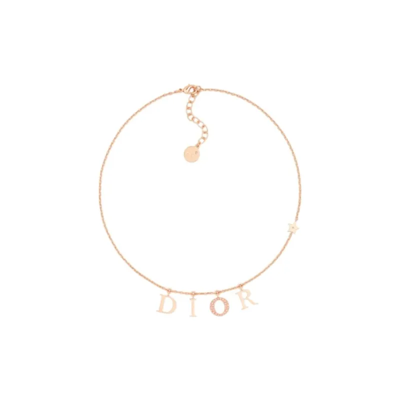 DIOR Metal Necklaces Women's Rose Gold-0