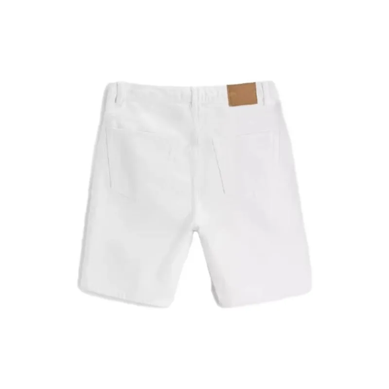 ZARA Denim Shorts Men White-1