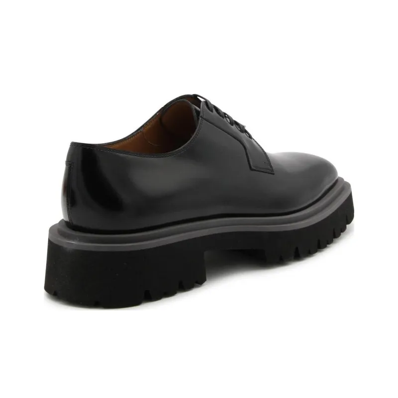FERRAGAMO Lace-up Leather Derby Shoes-4