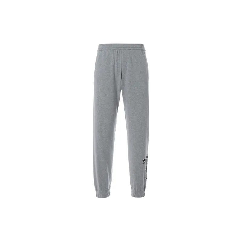MLB Base Logo Casual Pants Unisex Gray-1