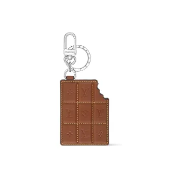 LOUIS VUITTON Leather With Monogram Coated Canvas Bag Accessory Unisex Brown