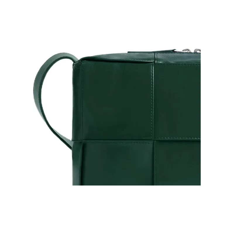 Bottega Veneta ARCO Cow Leather Camera Bag, Crossbody Bag, Shoulder Bag Medium Size Men's Emeralds-3