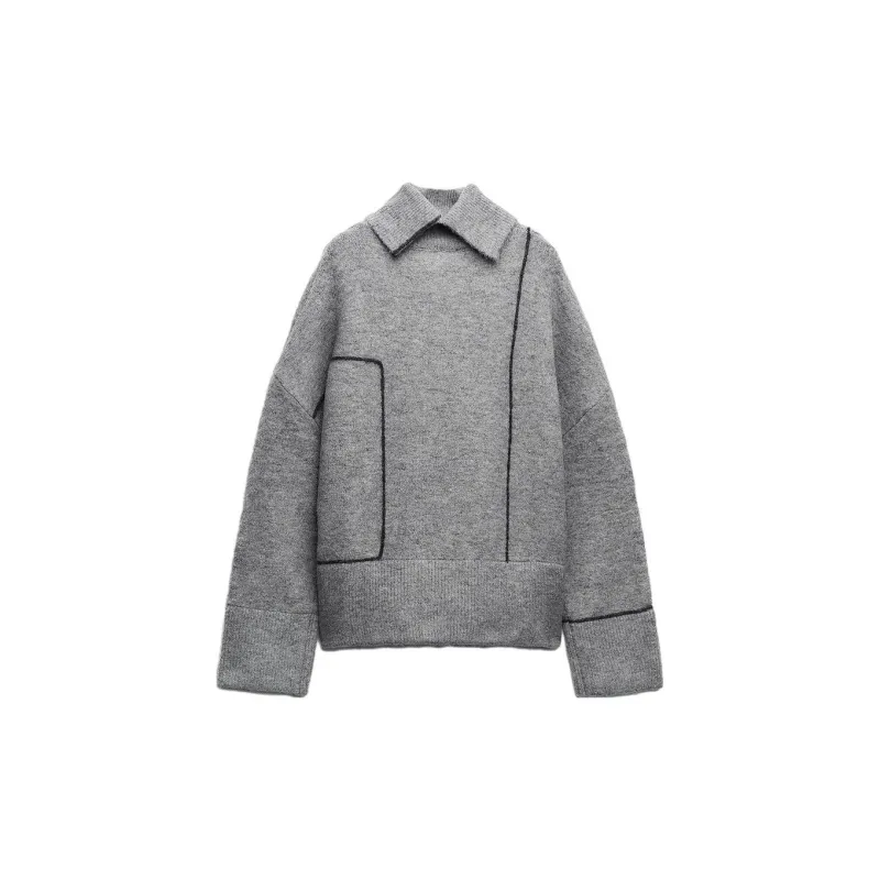 ZARA Knitwear Women's Medium Gray-1