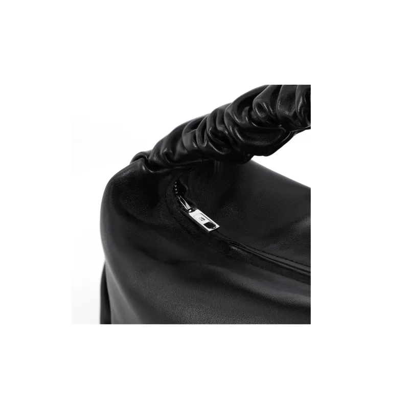 Alexander Wang Scrunchie Lambskin Shoulder Bag, Handbag Regular Women's Black-8