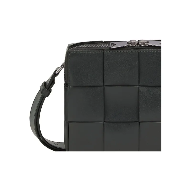 Bottega Veneta CASSETTE Cow Leather Camera Bags Crossbody Bag Shoulder Bag Men's Stone Gray-4