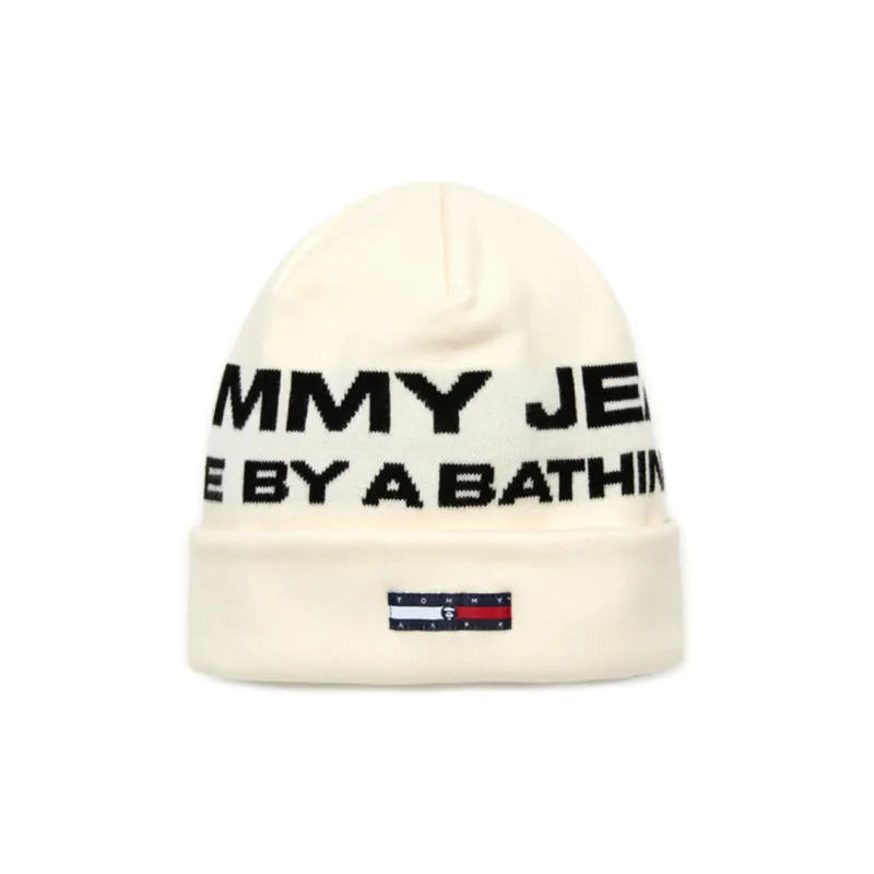 Bape X Tommy Logo Jacquard Knit Beanie-0