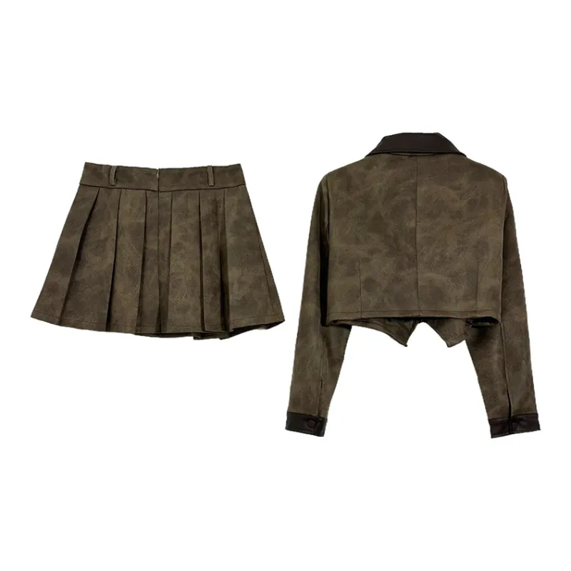 Icicofficial Two Piece Skirt Sets Women's-3