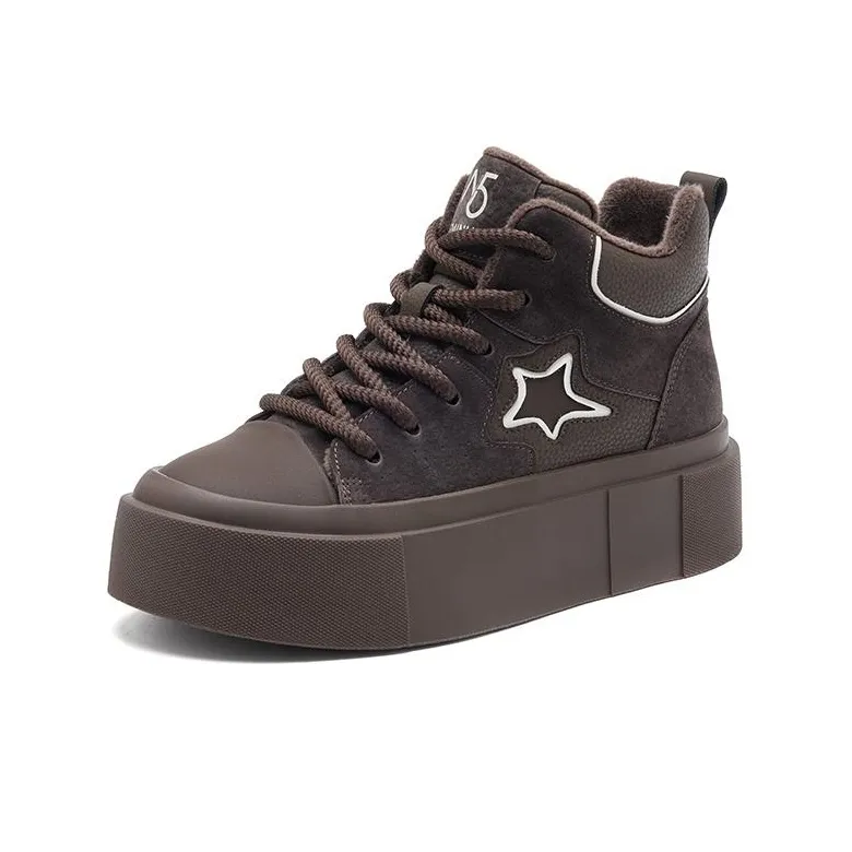 15 MINS High Top Skateboard Shoes Women's-1