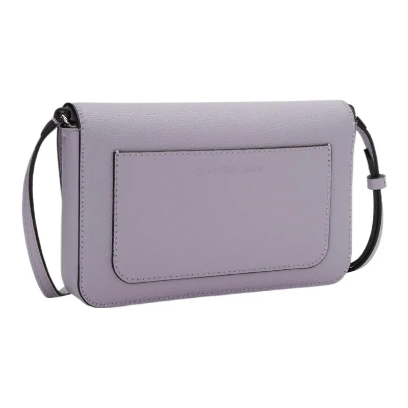 CALVIN KLEIN Synthetic Leather Wallet, Shoulder Bag, Crossbody Bag Women's Lavender-2